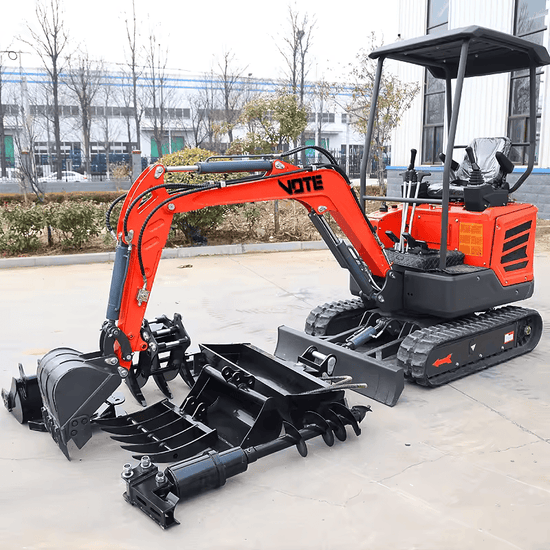 Miniescavadeira de 1 tonelada EURO 5 com motor Kubota