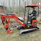 Miniescavadeira Hidráulica 1,5 T com Motor Kubota