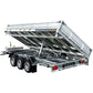 Remolque basculante hidráulico 3 ejes 6m 3500kg UNITRAILER TASKER