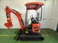 Mini Escavadeira Giratória BAIMSE 1800 kg, Motor Kubota de 3 Cilindros