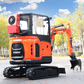 Mini Escavadeira de 2,5 Toneladas com Cabine 24,5 KW – TOROS TE-25