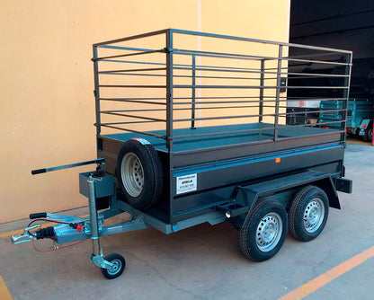 Reboque de 2 eixos 2.500 x 1.500 x 500 – reforçado – pbt 750 kg