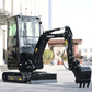 Miniescavadeira TOROS Motor Kubota D902 1,8 toneladas