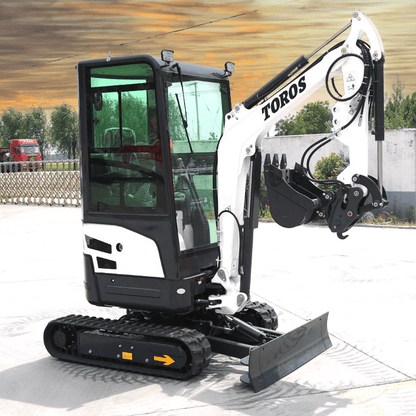 Miniescavadeira TOROS Motor Kubota D902 1,8 toneladas
