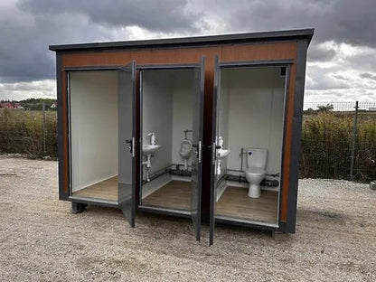 Contentor Sanitário Tipo Pavilhão com Cabine Tripla ( Ref: S2103 )