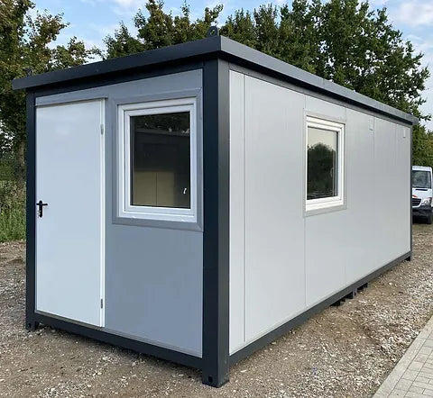 Contentor de Escritório 6,00 X 2,40 com WC, Chuveiro e Cozinha ( Ref: 2390 )